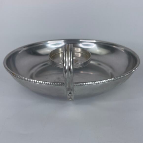 Vintage BW Buenilum Aluminum Serving Tray Bowl Chip and Dip - Picture 5 of 12